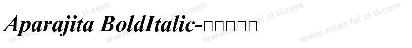 Aparajita BoldItalic字体转换